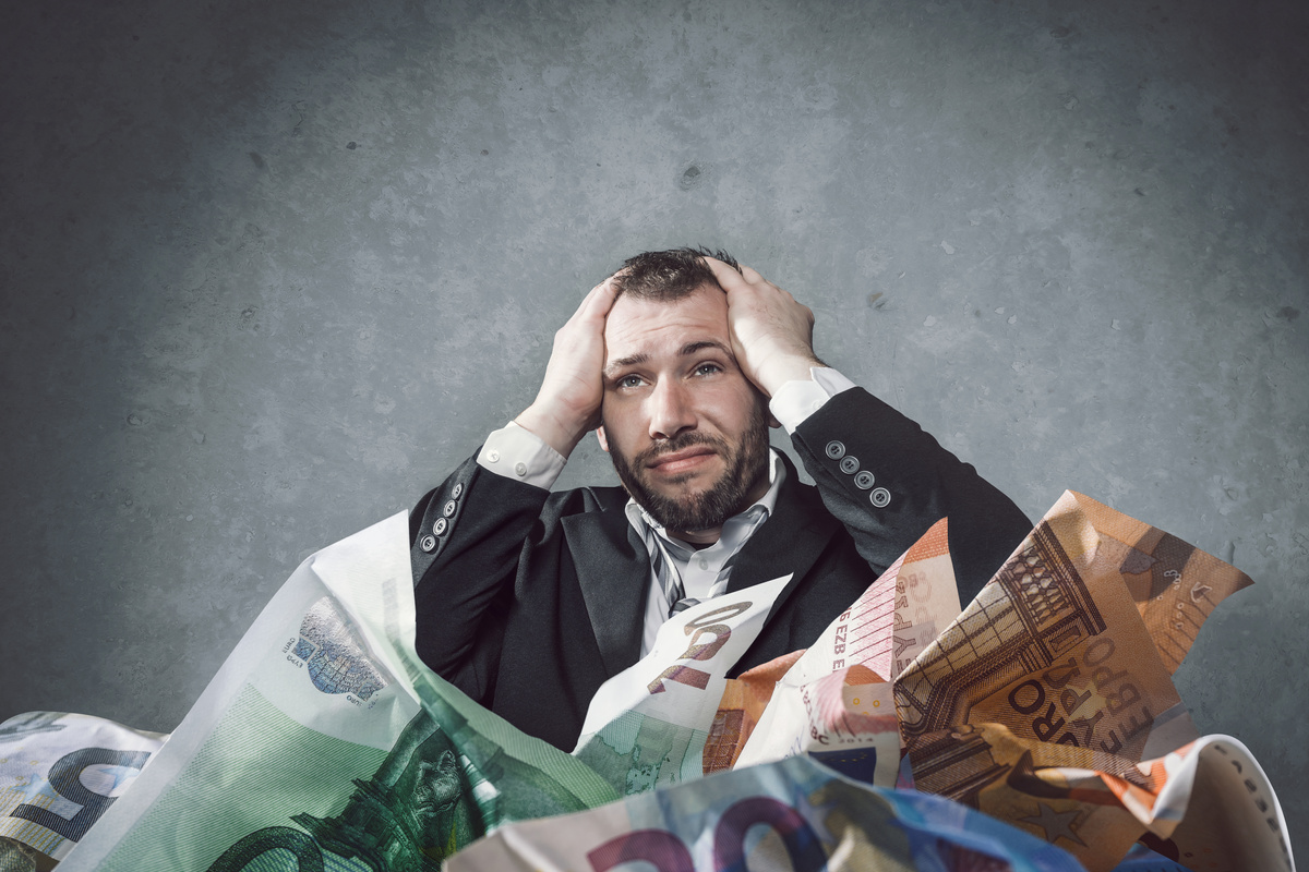 man has debts