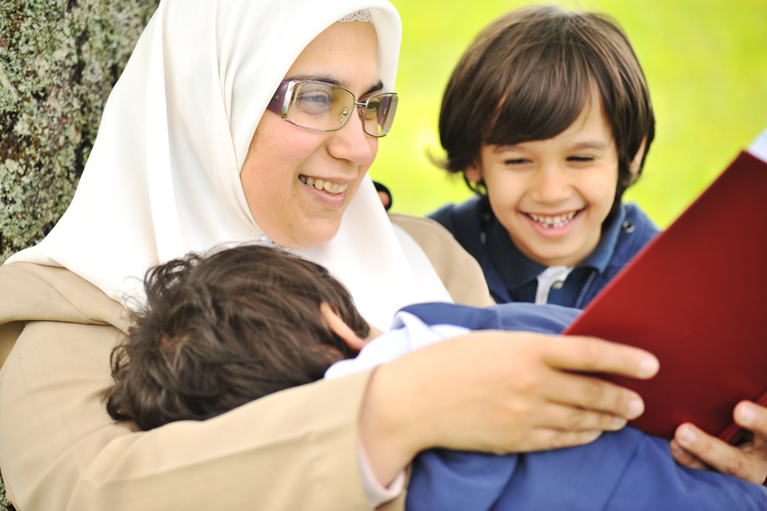 Mother Muslim and Her Son